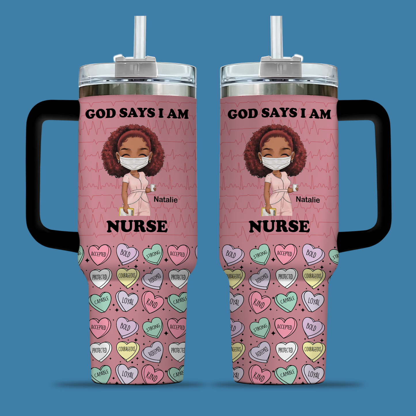 God Says I Am 40oz Tumbler