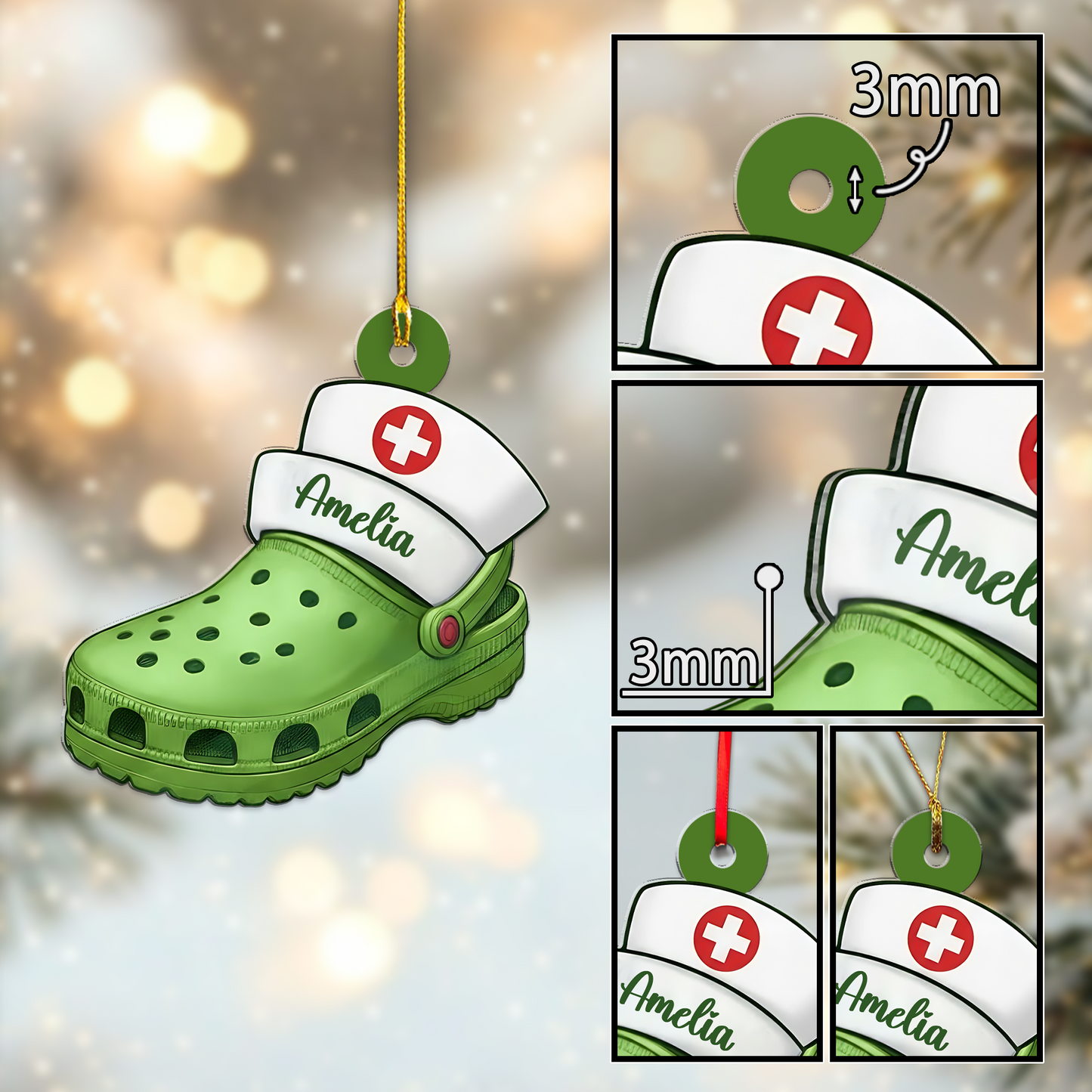 No One Can Ever Fill Your Shoes Retired Nurse Work Besties Ornament