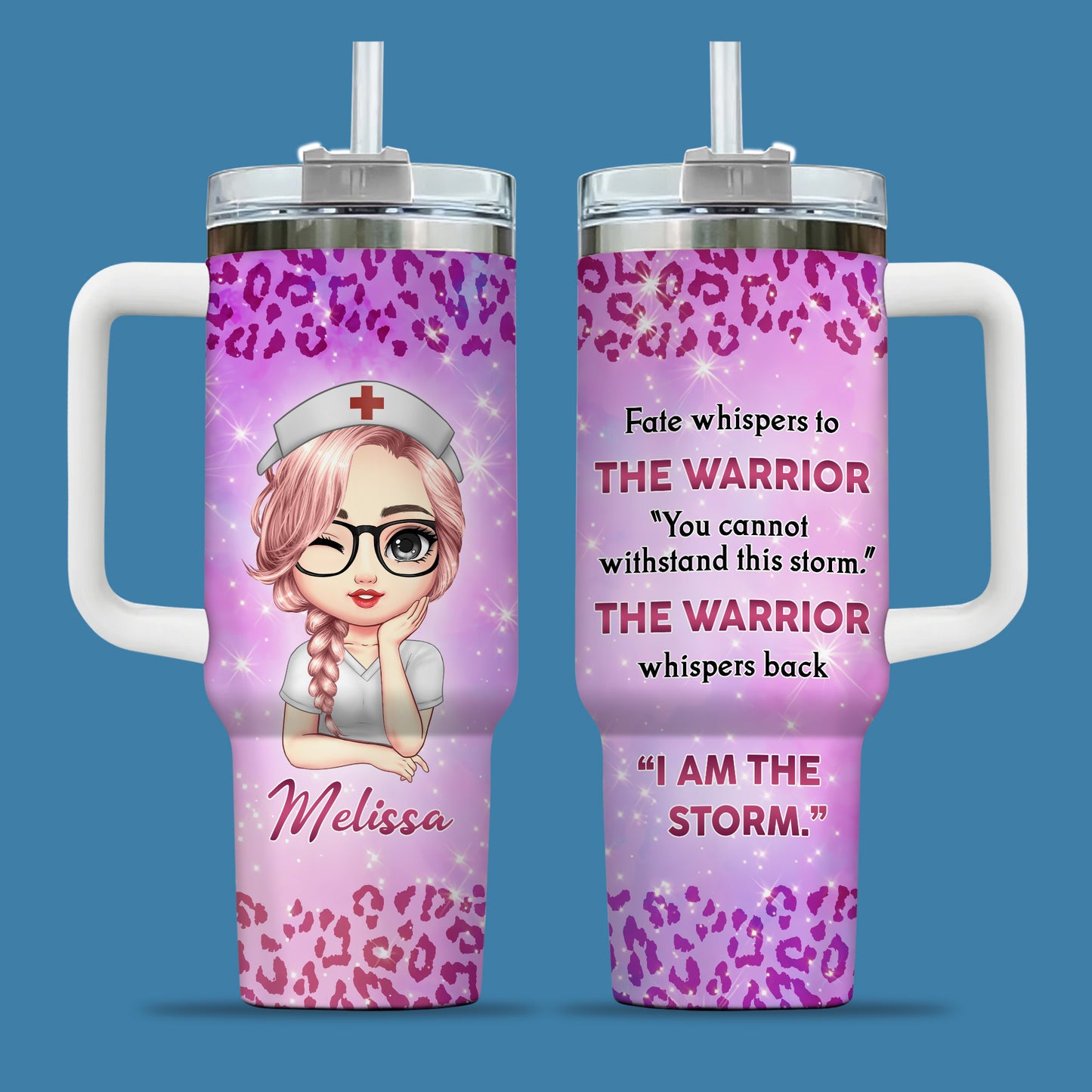 I Am The Storm Nurse 40oz Tumbler