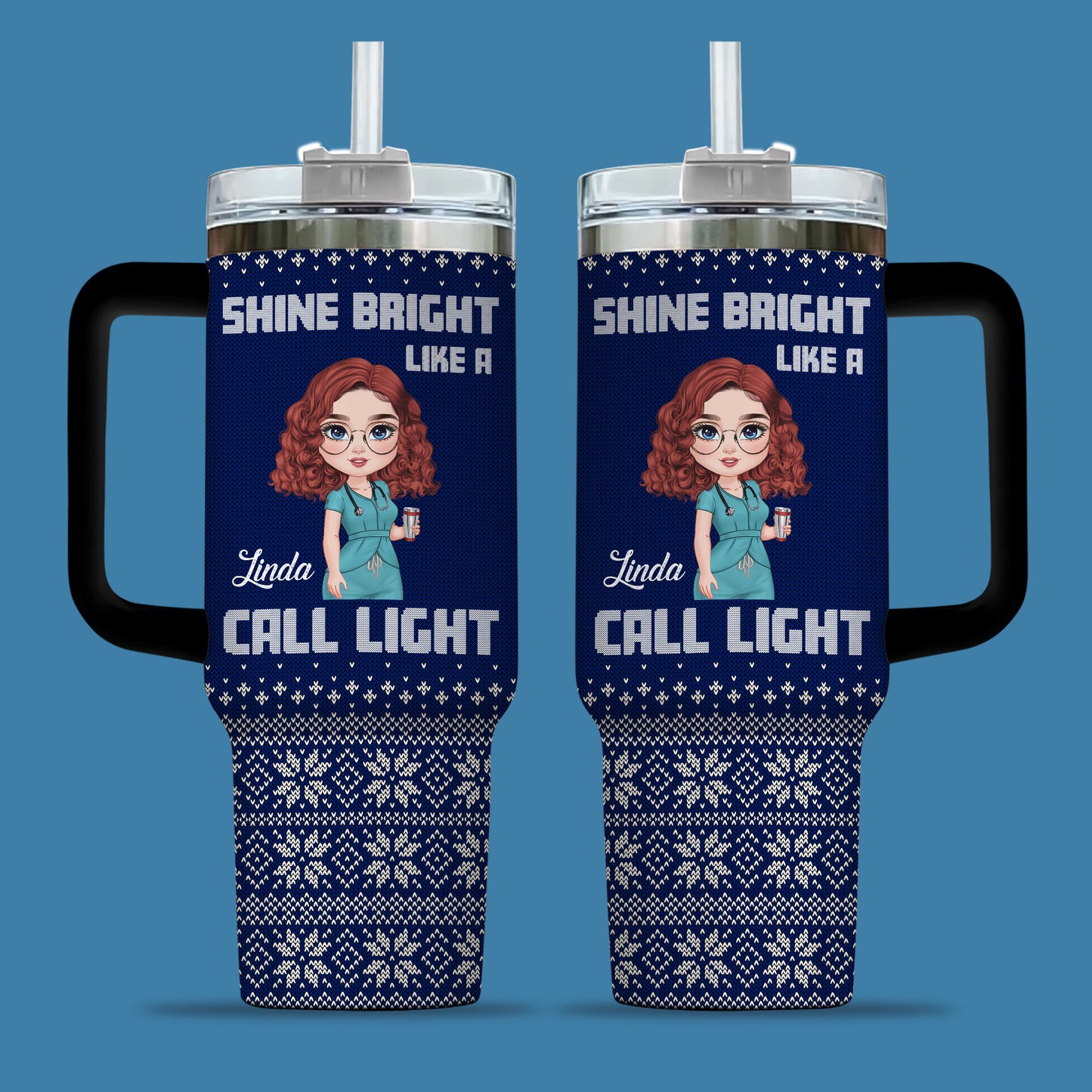 Shine Bright Like A Call Light Nurse 40oz Tumbler