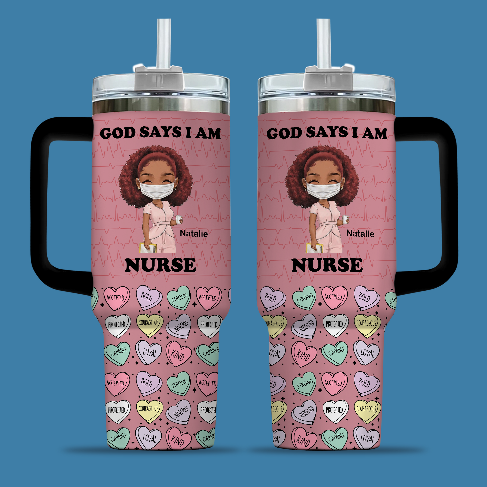 God Says I Am 40oz Tumbler