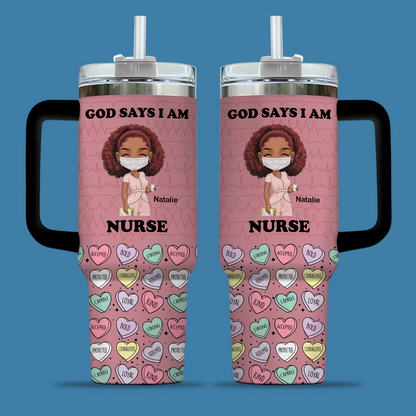 God Says I Am 40oz Tumbler