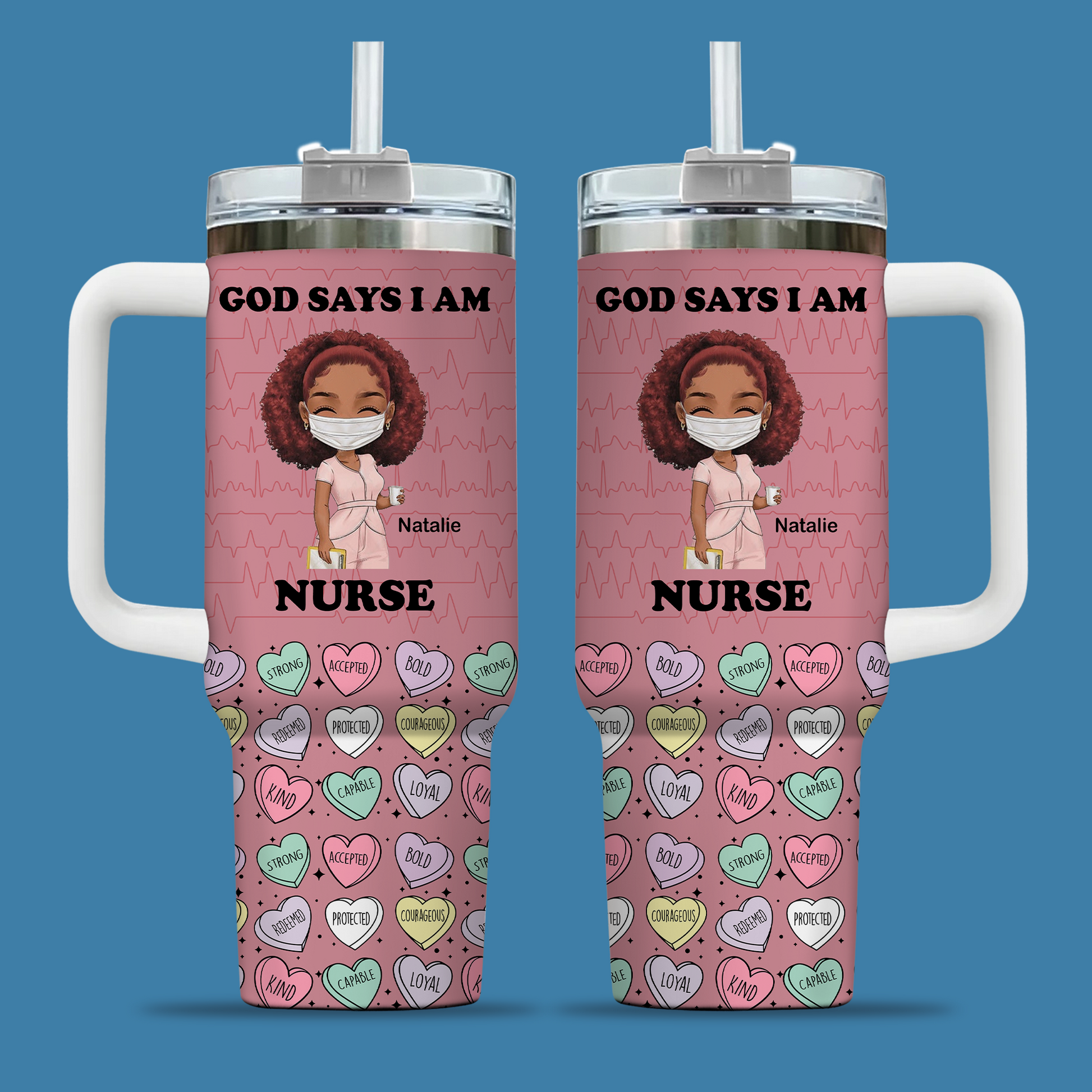 God Says I Am 40oz Tumbler