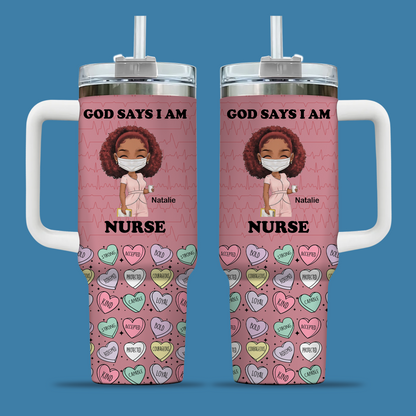 God Says I Am 40oz Tumbler