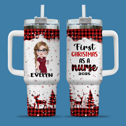 First Christmas As A Nurse 40oz Tumbler
