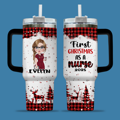 First Christmas As A Nurse 40oz Tumbler