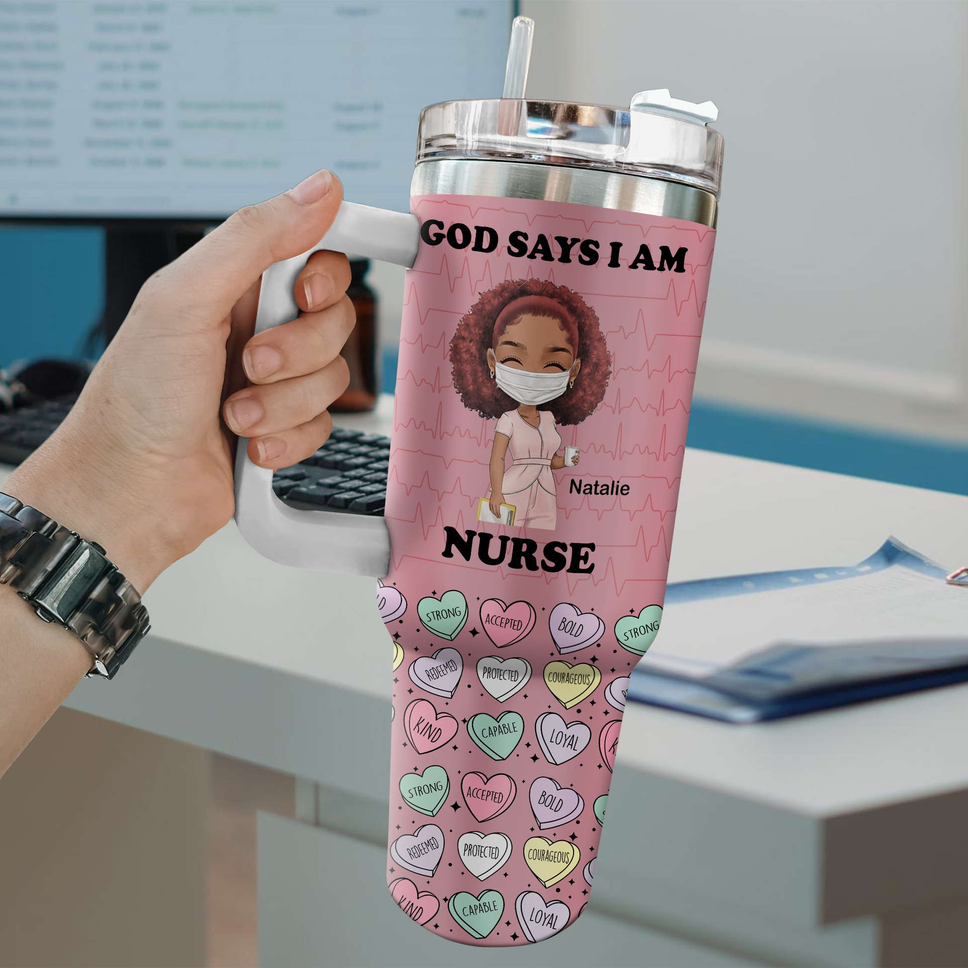 God Says I Am 40oz Tumbler