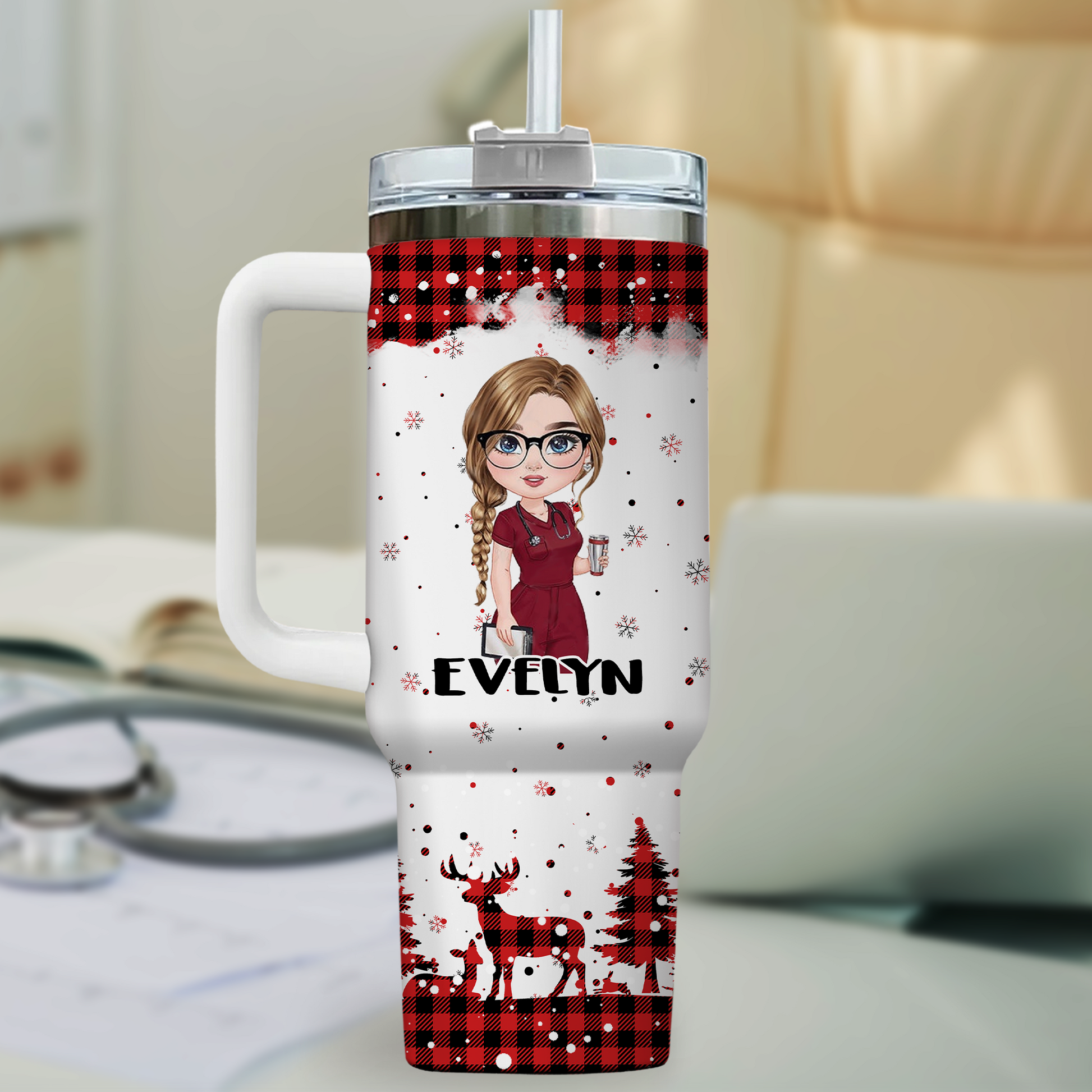 First Christmas As A Nurse 40oz Tumbler