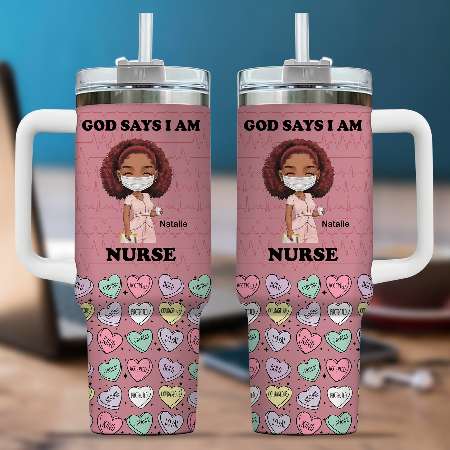 God Says I Am 40oz Tumbler