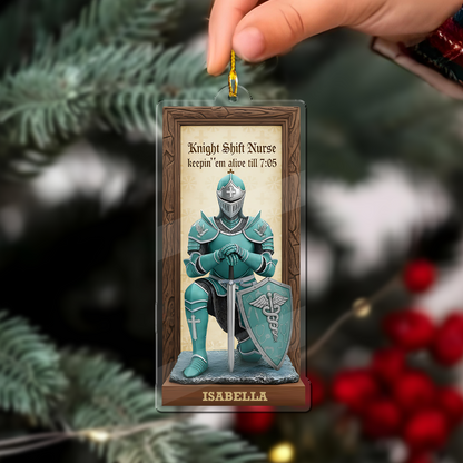 Night Shift Nurse Ornament -Nurse Retirement Ornament, Retired Nurse Christmas Gift, RN Retirement Keepsake,  Holiday Gift for Retired Nurse
