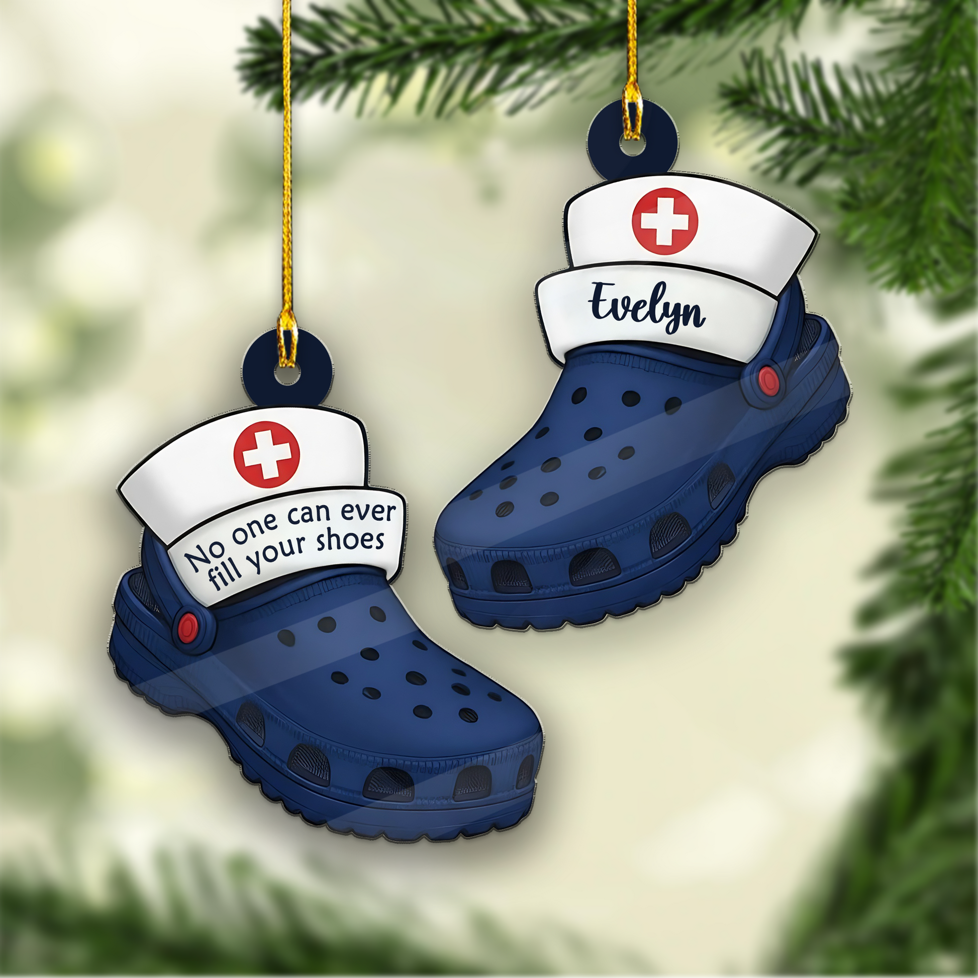 No One Can Ever Fill Your Shoes Retired Nurse Work Besties Ornament