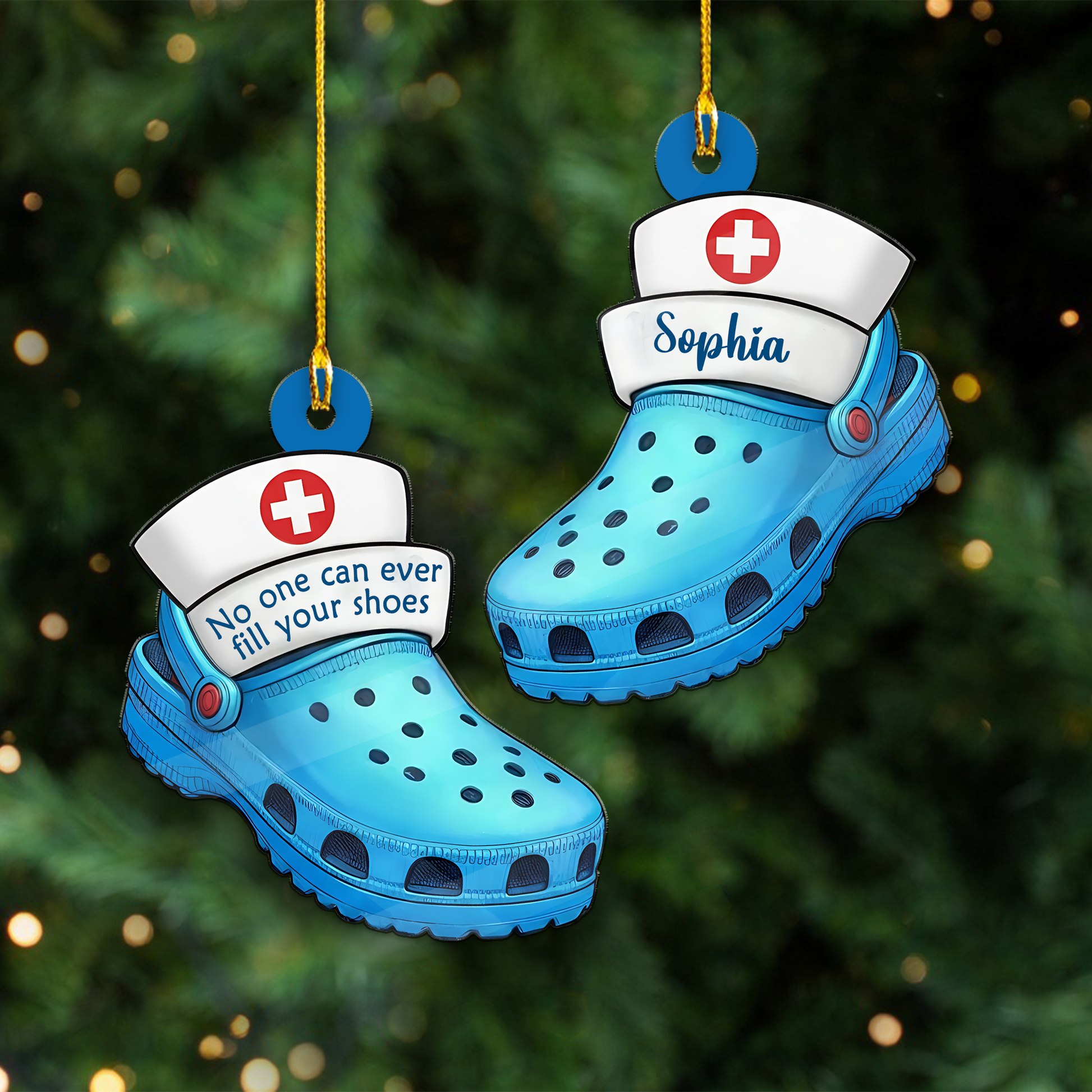 No One Can Ever Fill Your Shoes Retired Nurse Work Besties Ornament