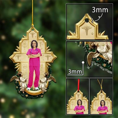 Nurse Cross Angel Ornament