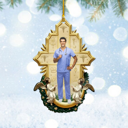 Nurse Cross Angel Ornament