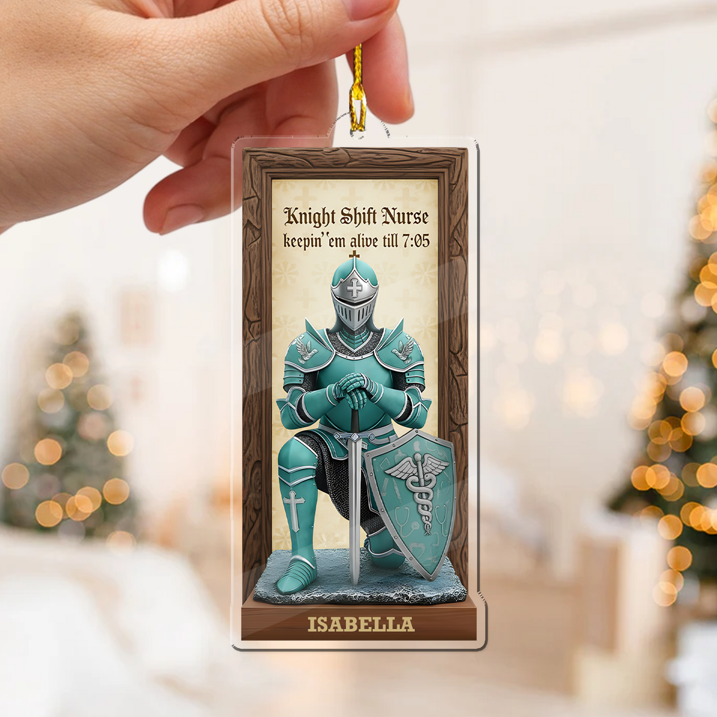 Night Shift Nurse Ornament -Nurse Retirement Ornament, Retired Nurse Christmas Gift, RN Retirement Keepsake,  Holiday Gift for Retired Nurse