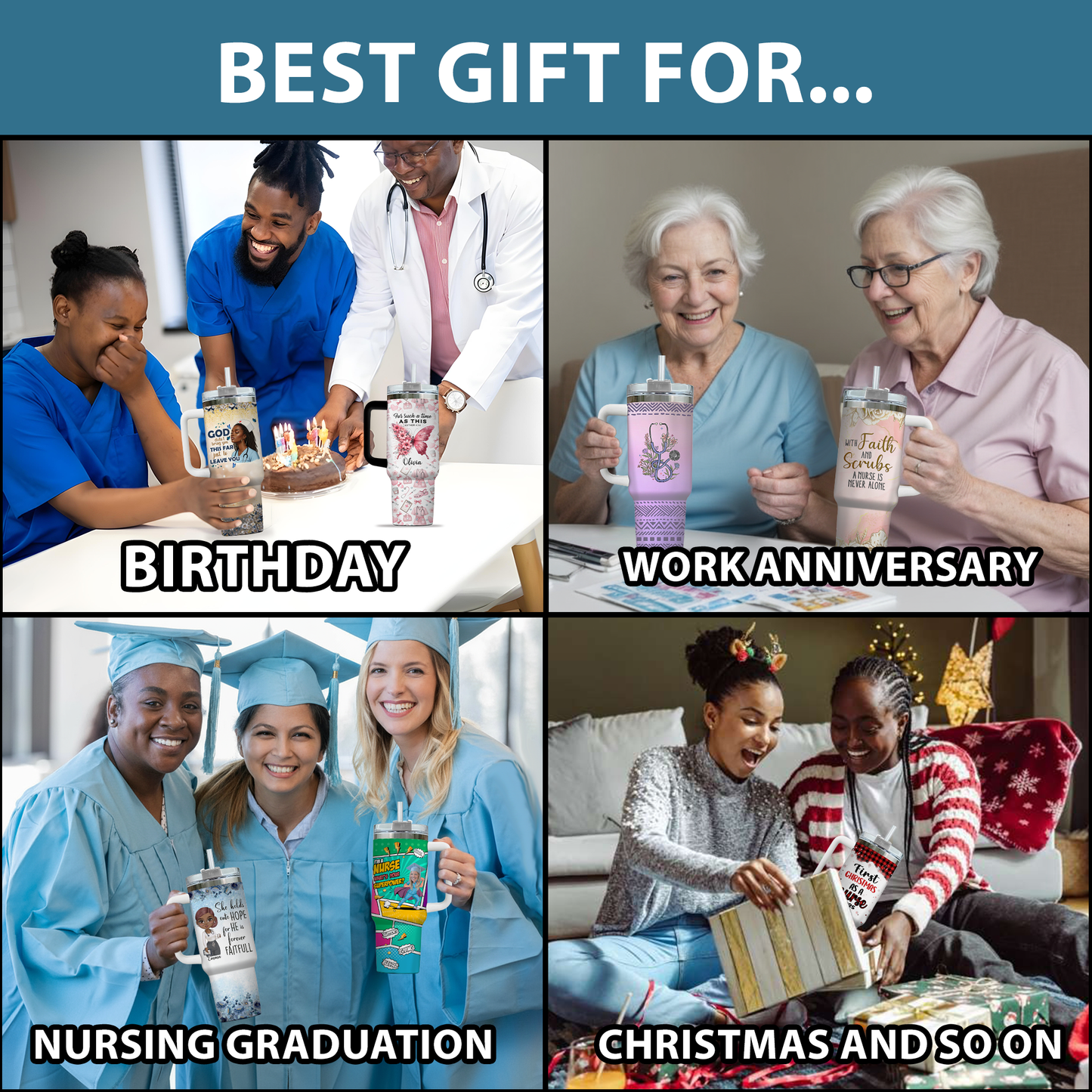 US Flag Nurse 40oz Tumbler