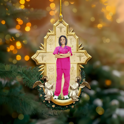 Nurse Cross Angel Ornament
