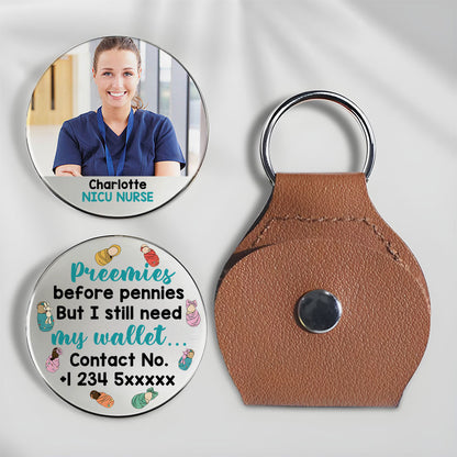 Preemies Before Pennies NICU Nurse Pocket Hug Keyring
