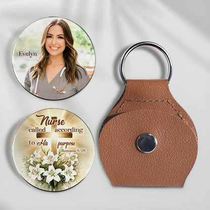 Nurse Called According To His Purpose God Pocket Hug Keyring