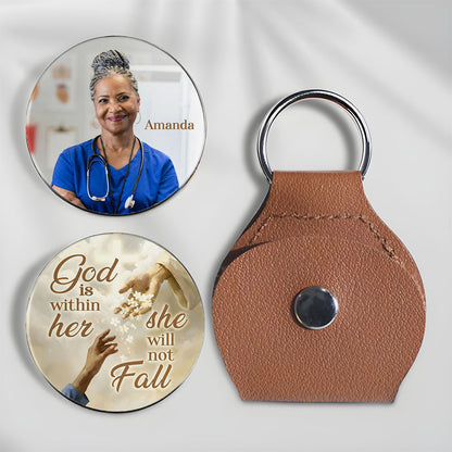 God Is Within Her She Will Not Fall Pockey Hug Keyring
