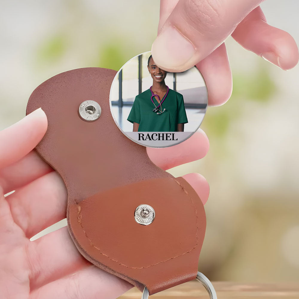 And God Said Let There Be Nurses Pocket Hug Keyring