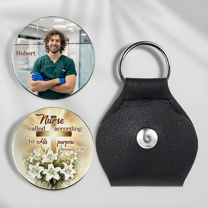Nurse Called According To His Purpose God Pocket Hug Keyring