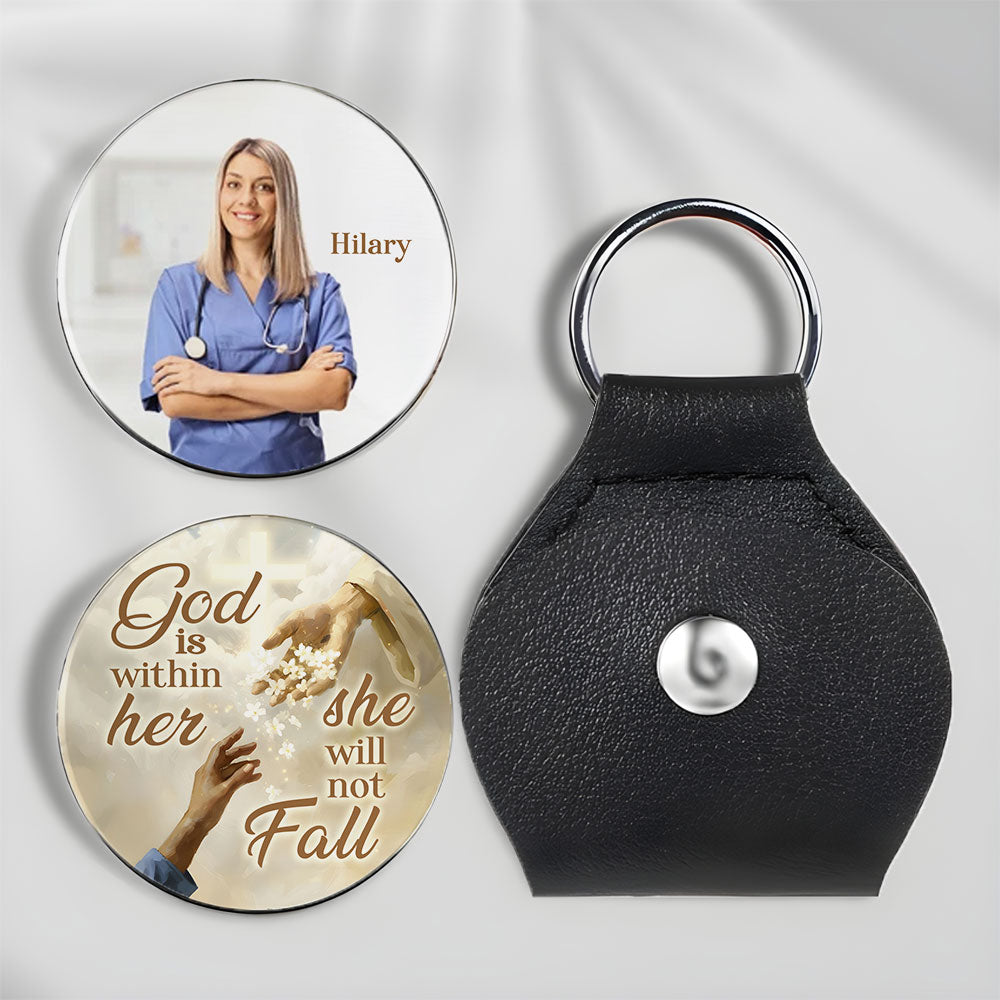 God Is Within Her She Will Not Fall Pockey Hug Keyring