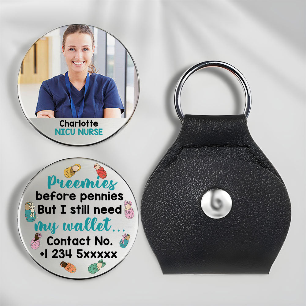 Preemies Before Pennies NICU Nurse Pocket Hug Keyring