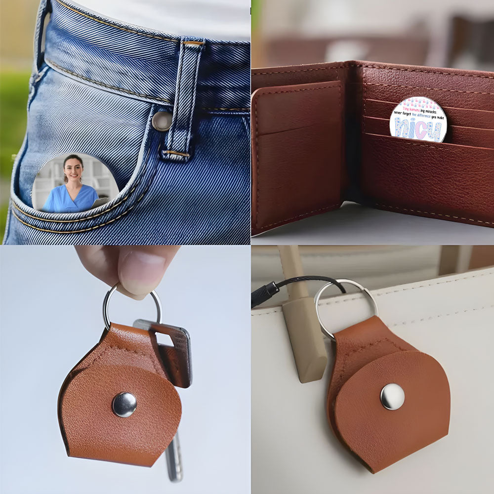 Never Forget The Difference You Make NICU Nurse Pocket Hug Keyring