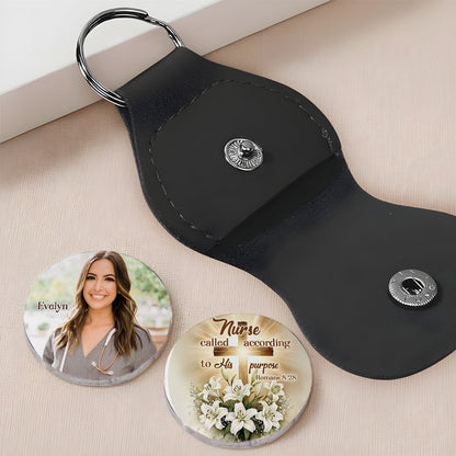 Nurse Called According To His Purpose God Pocket Hug Keyring