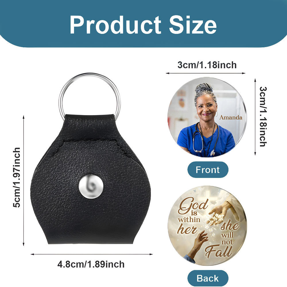 God Is Within Her She Will Not Fall Pockey Hug Keyring