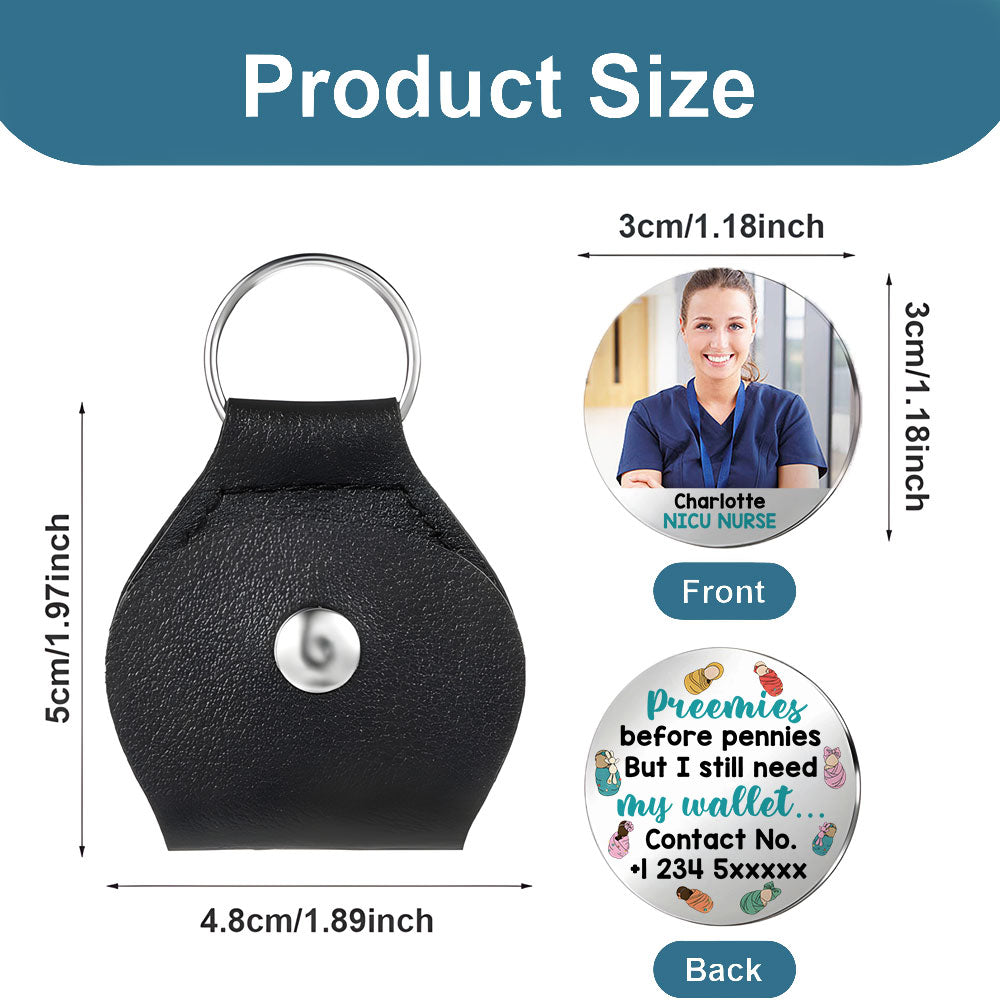 Preemies Before Pennies NICU Nurse Pocket Hug Keyring