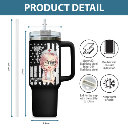 US Flag Nurse 40oz Tumbler
