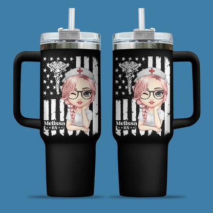 US Flag Nurse 40oz Tumbler