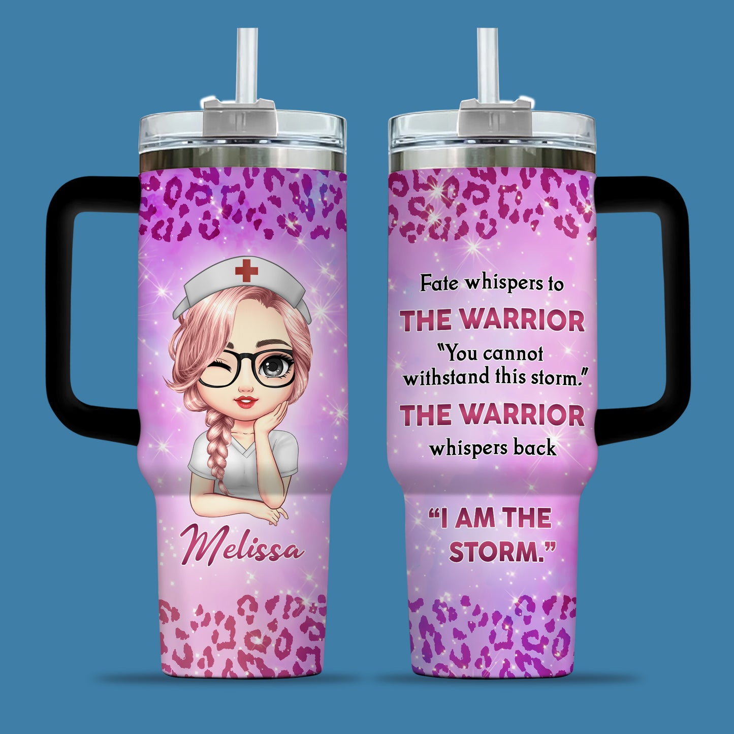 I Am The Storm Nurse 40oz Tumbler