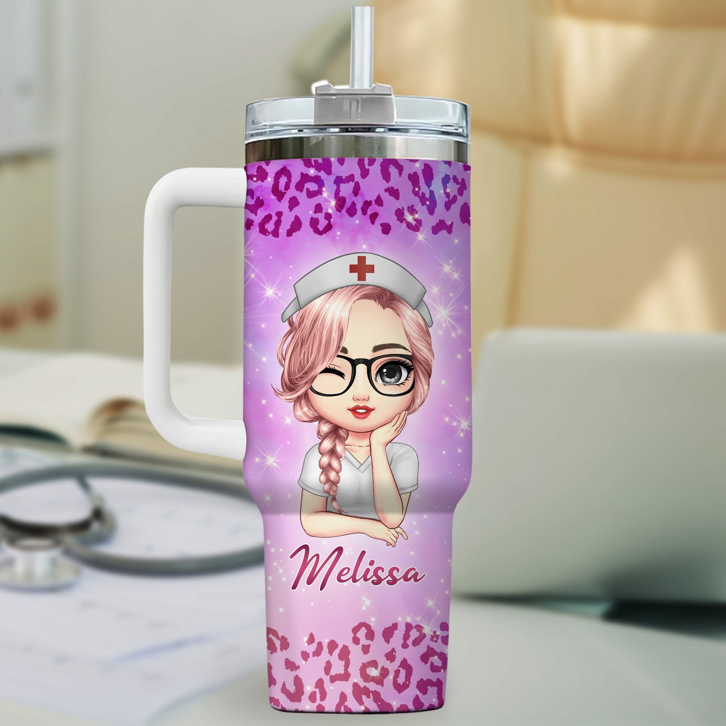 I Am The Storm Nurse 40oz Tumbler