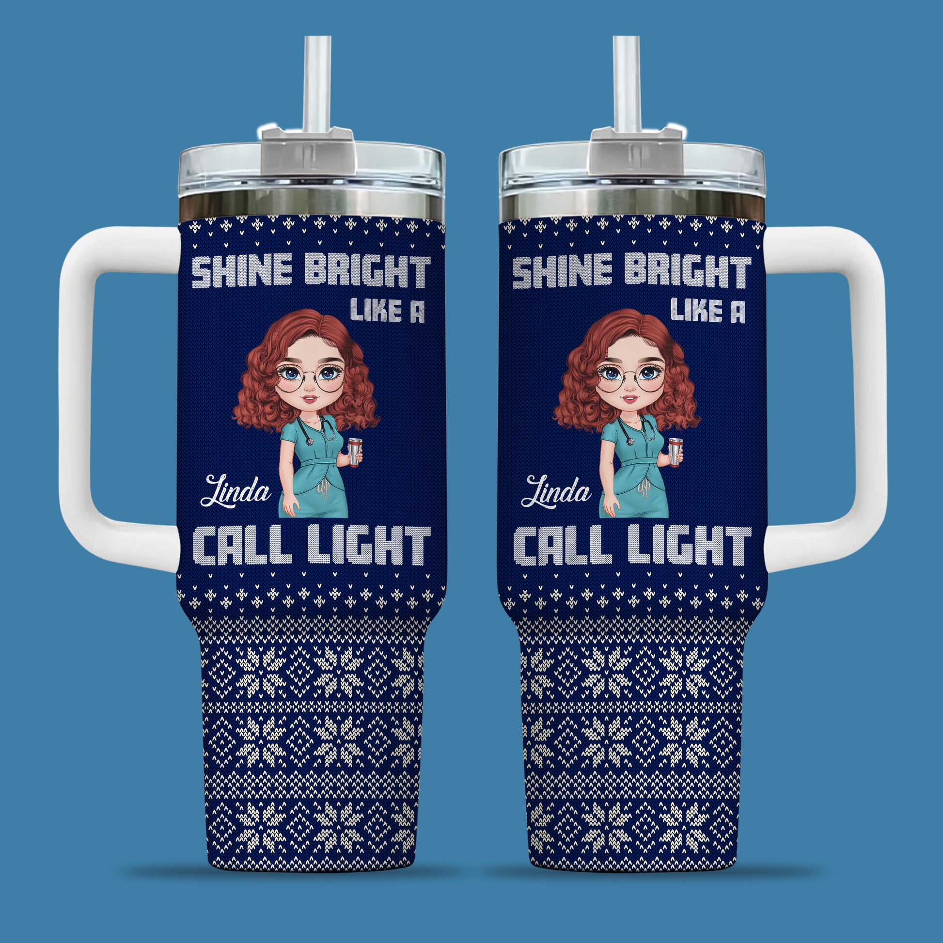 Shine Bright Like A Call Light Nurse 40oz Tumbler