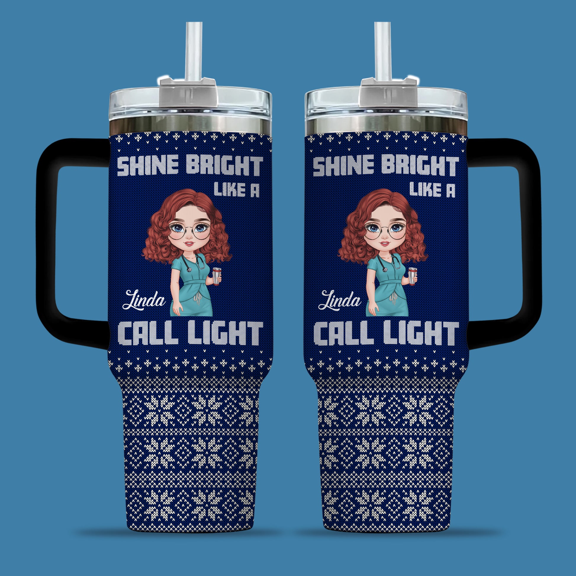 Shine Bright Like A Call Light Nurse 40oz Tumbler