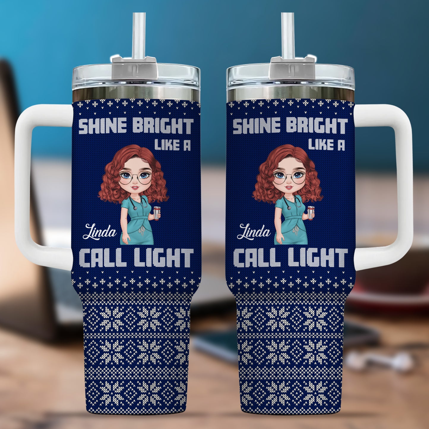 Shine Bright Like A Call Light Nurse 40oz Tumbler