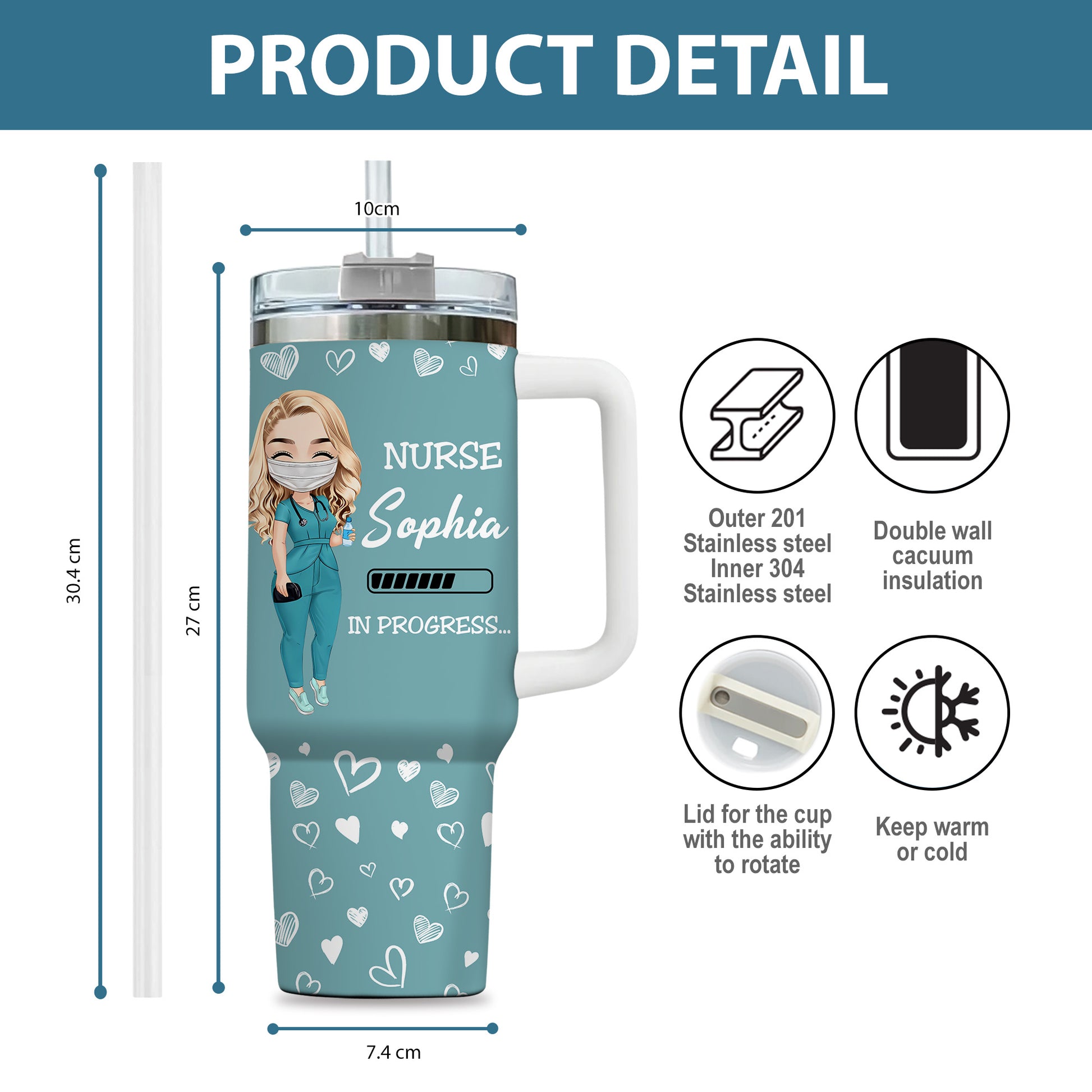 Nurse In Progress Future Nurse 40oz Tumbler